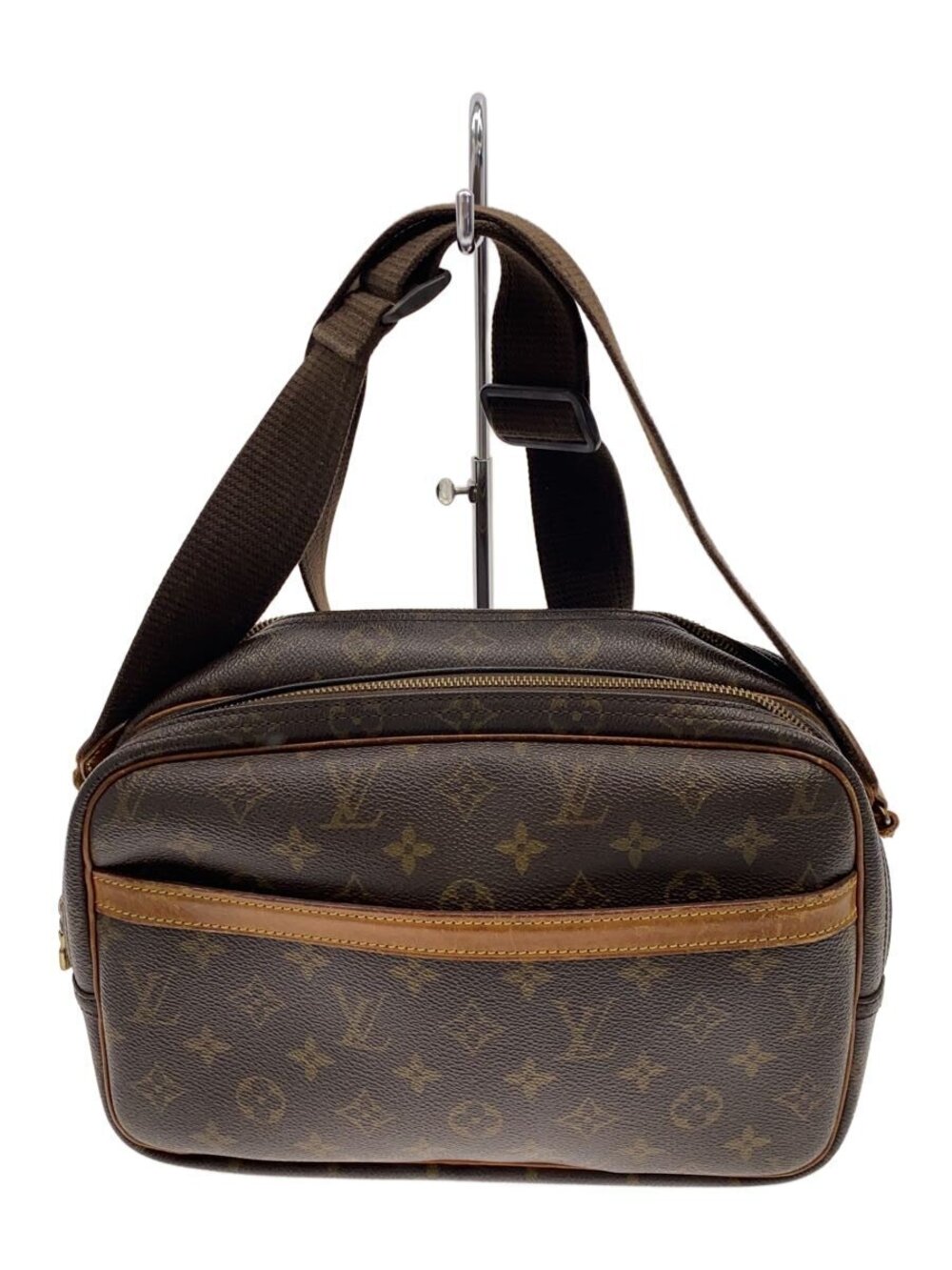 LOUIS VUITTON Reporter Monogram Canvas Brown All over